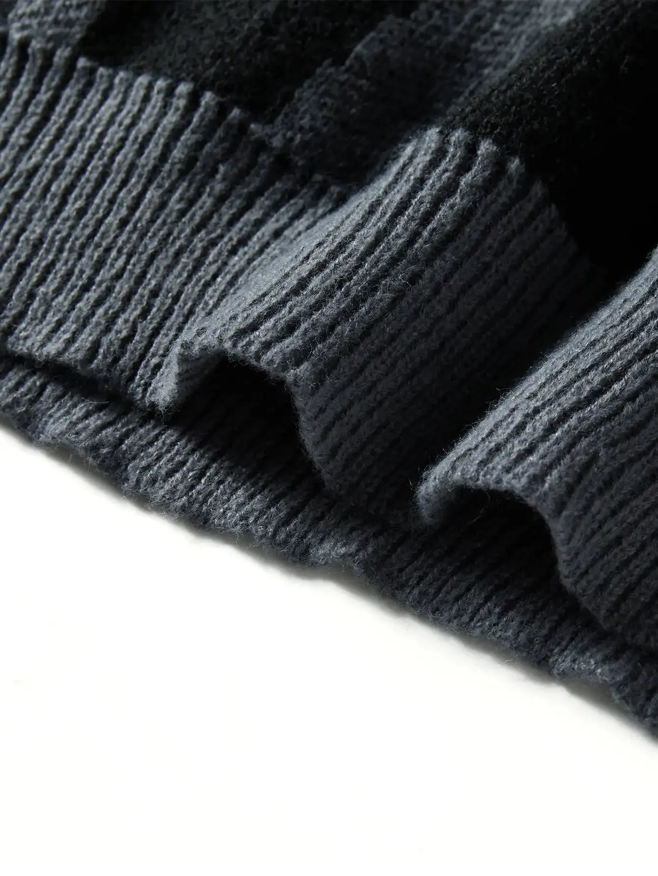Contrast Jacquard Knit Pullover